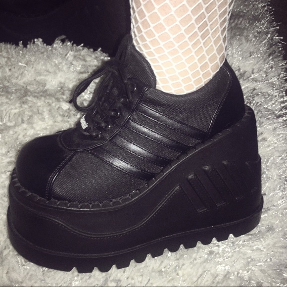 Dolls Kill Shoes - Demonia Dolls Kill Platform Sneakers